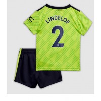 Dres Manchester United Victor Lindelof #2 Rezervni za djecu 2022-23 Kratak Rukav (+ kratke hlače)